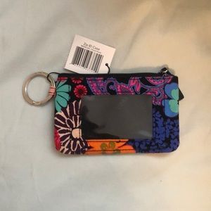 Vera Bradley zip ID case.